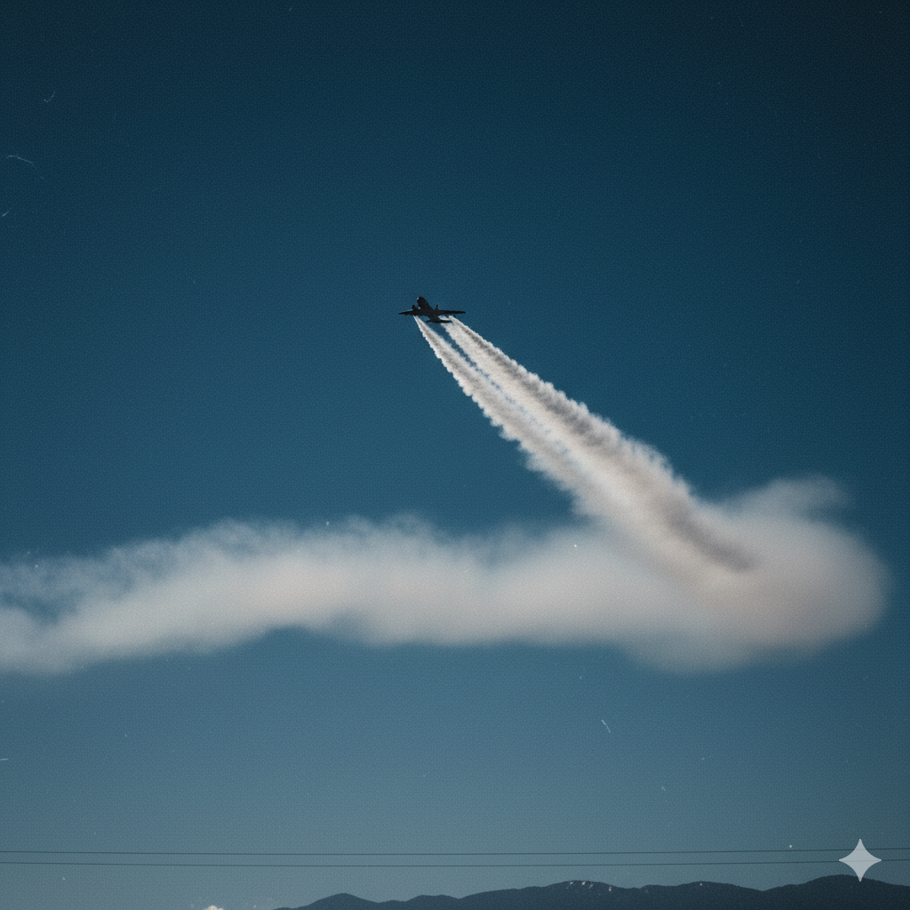 Smugi kondensacyjne czy geoinżynieria? Odtajnione projekty modyfikacji atmosfery